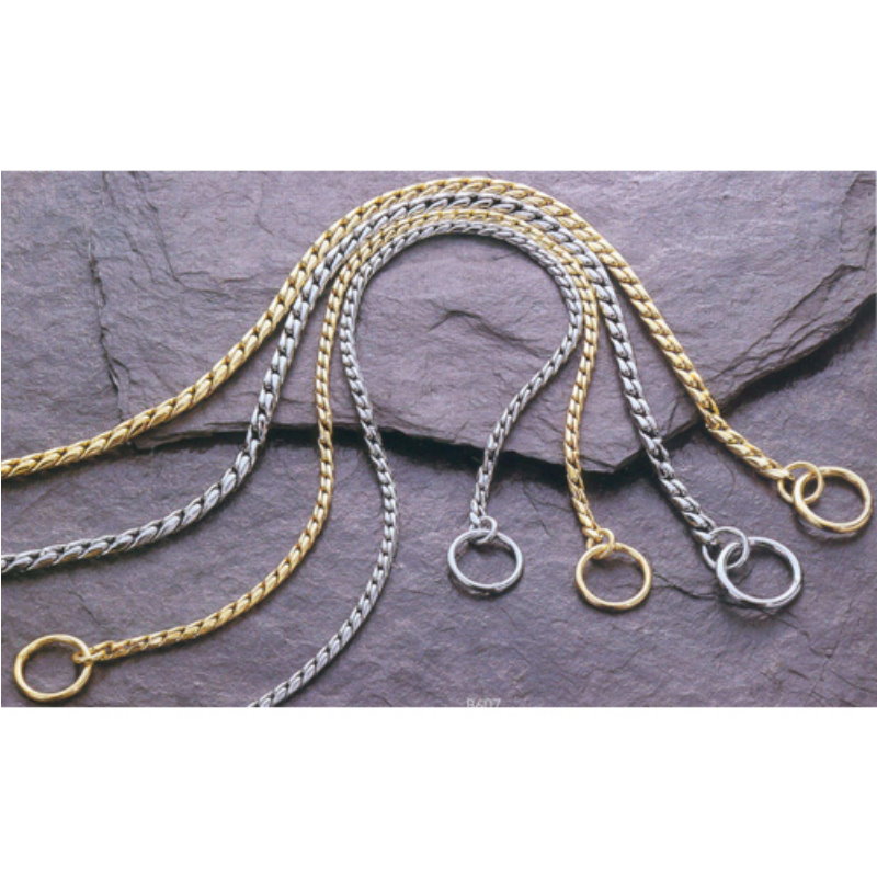 16 銀色蛇鍊頸帶