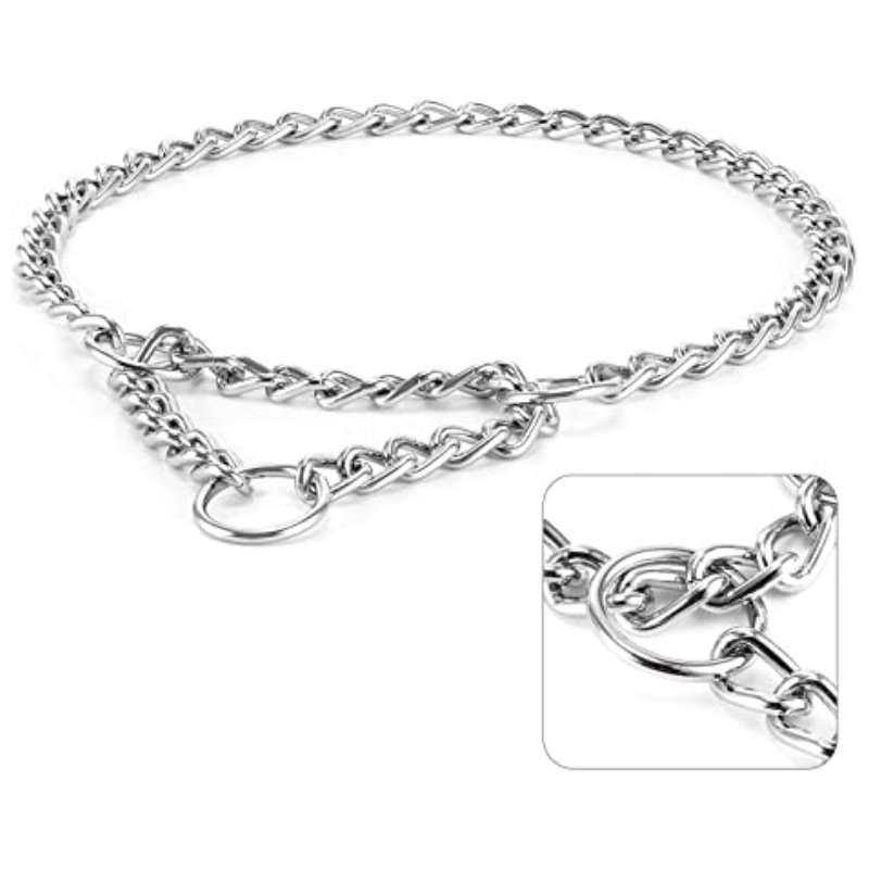 16 銀色蛇鍊頸帶